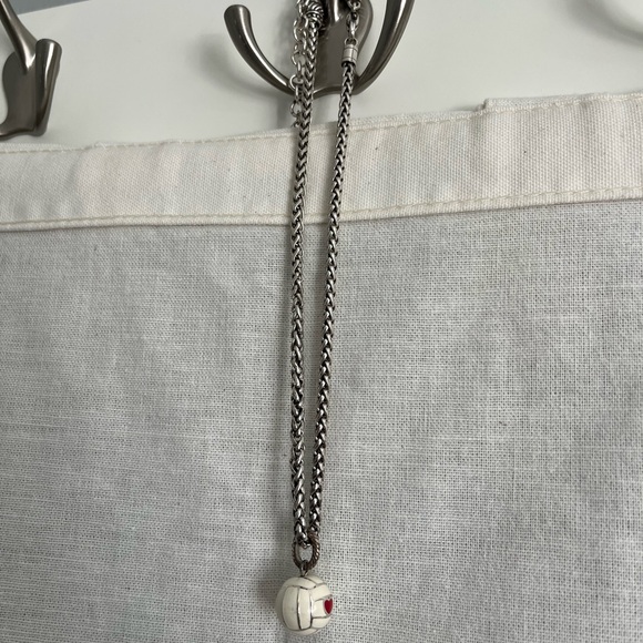 Brighton Silver Volleyball Pendant Necklace - Picture 2 of 4